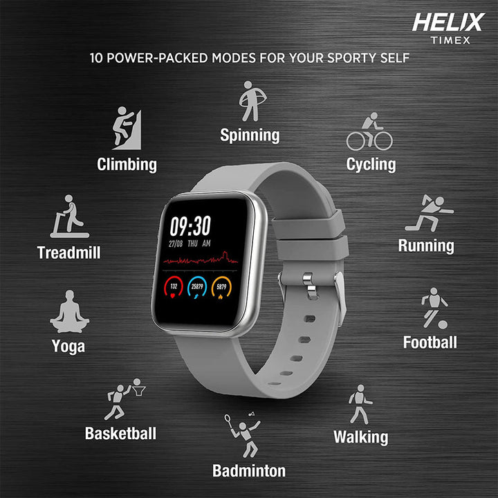 Helix TW0HXW301T Timex Metalfit watch – Grey
