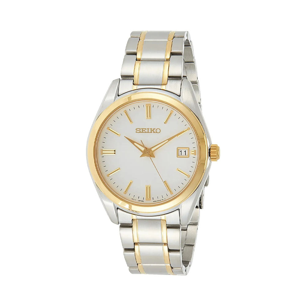 Seiko Analog White Dial Men's Watch-SUR312P1