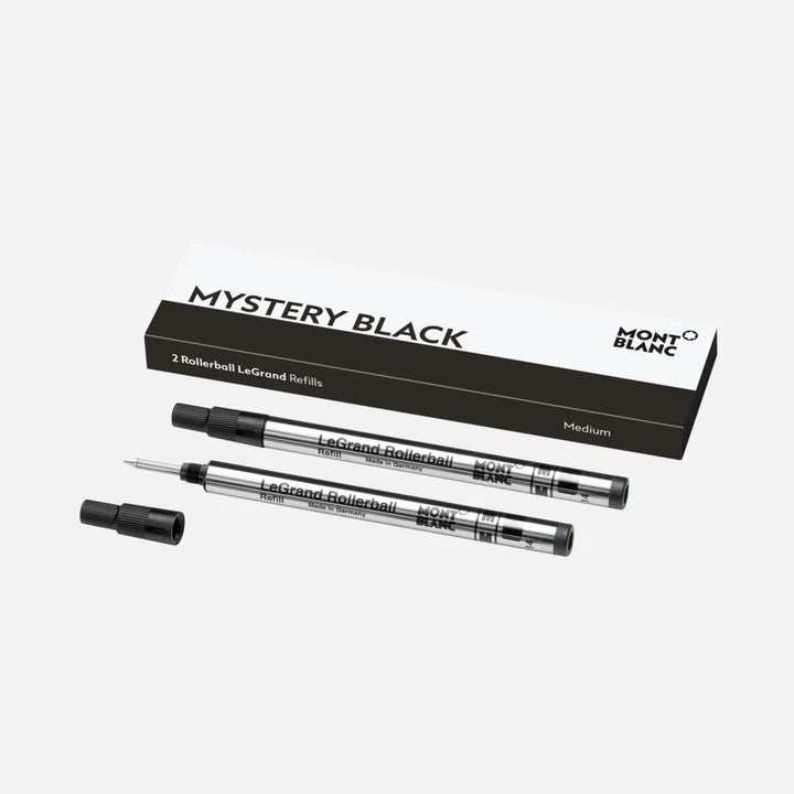 Mont Blanc 128225 Rollerball LeGrand Refills Medium Mystery Black