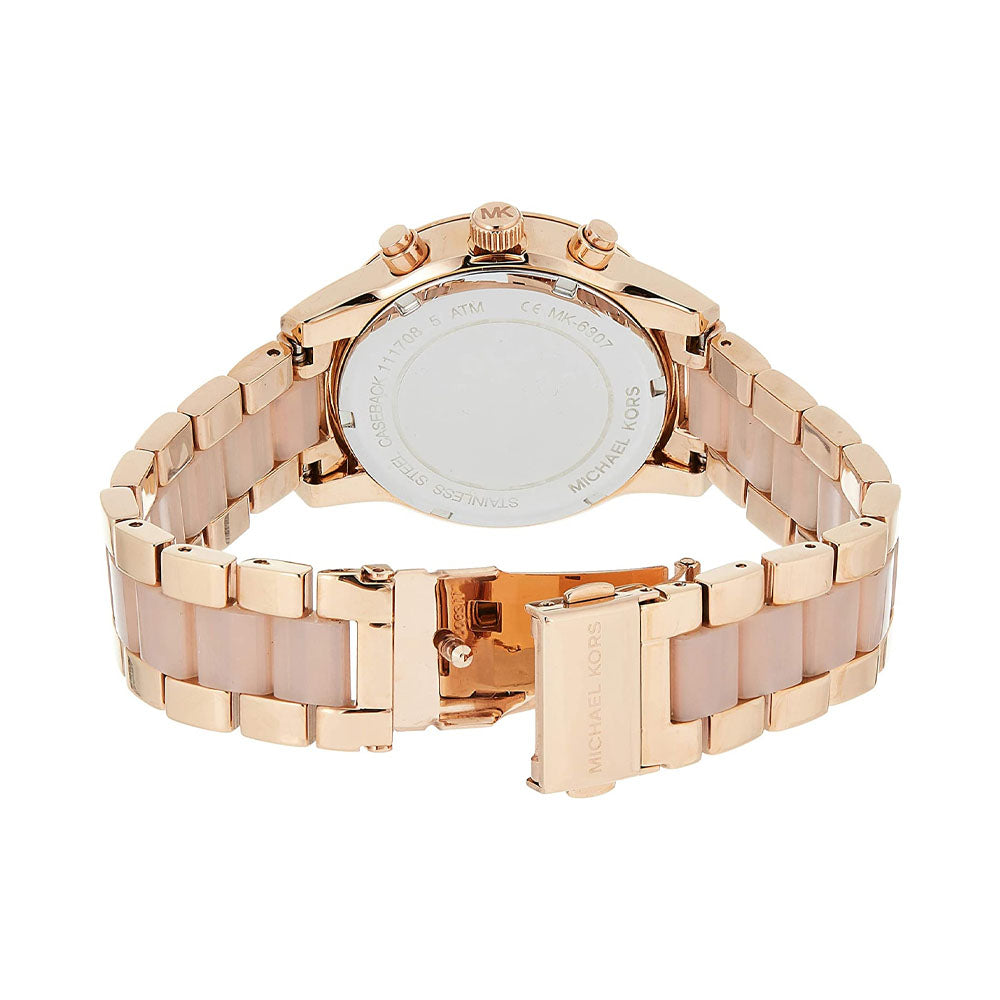 Michael Kors Women's Ritz Rose Gold-Tone Chronograph Watch MK6307 -  Walmart.com