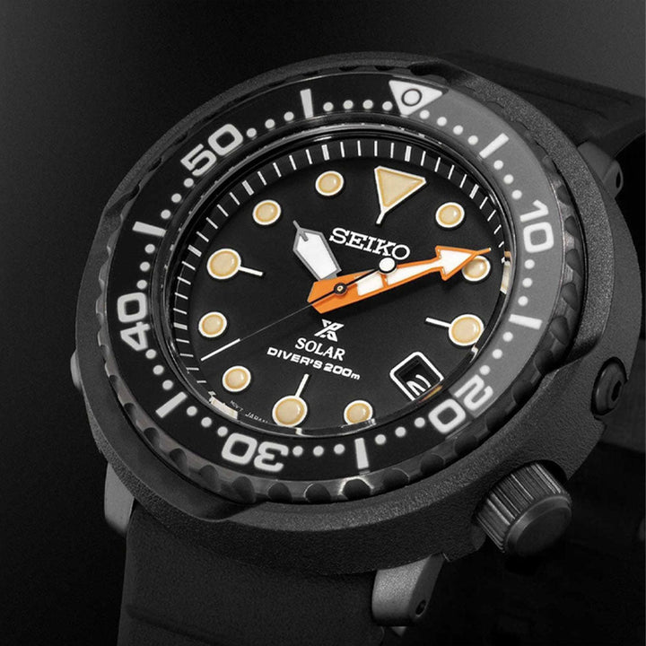 Seiko Prospex Solar Diver's 200m Limited Edition Black Series Watch SNE577P1