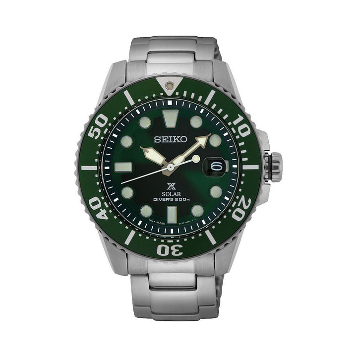 Seiko Prospex Solar Diver's 200m Men's Green Sports Watch SNE579P1