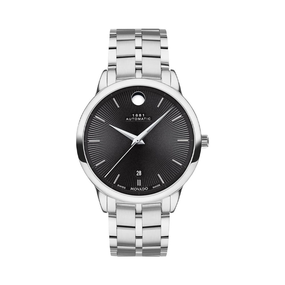 Movado 0607461 1881 Swiss Automatic Black Watch For Men