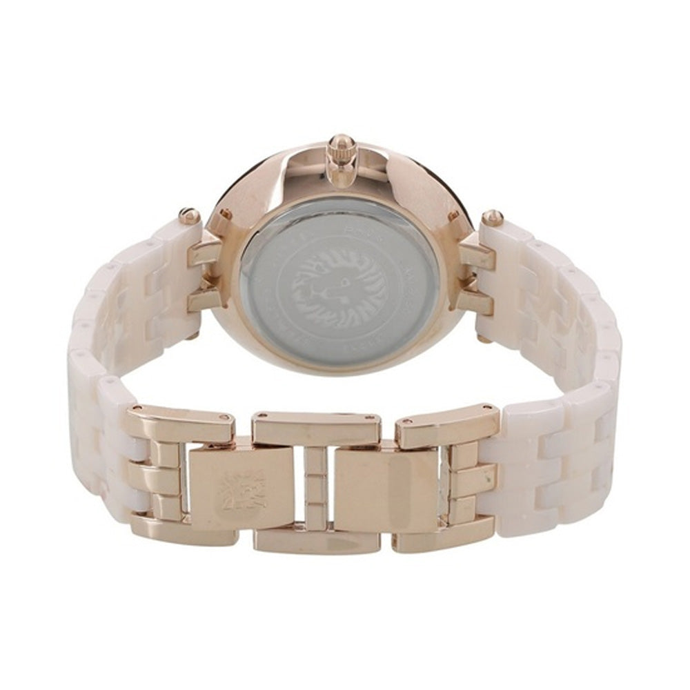 ANNE KLEIN NDAK2130RGLP Ceramics Analog Watch For Women