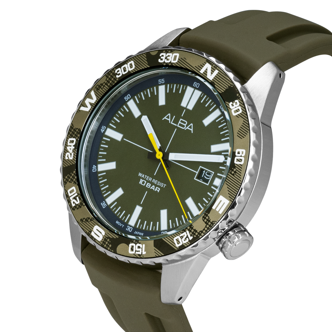 AS9Q21X1 Watch with Rotating Bezel
