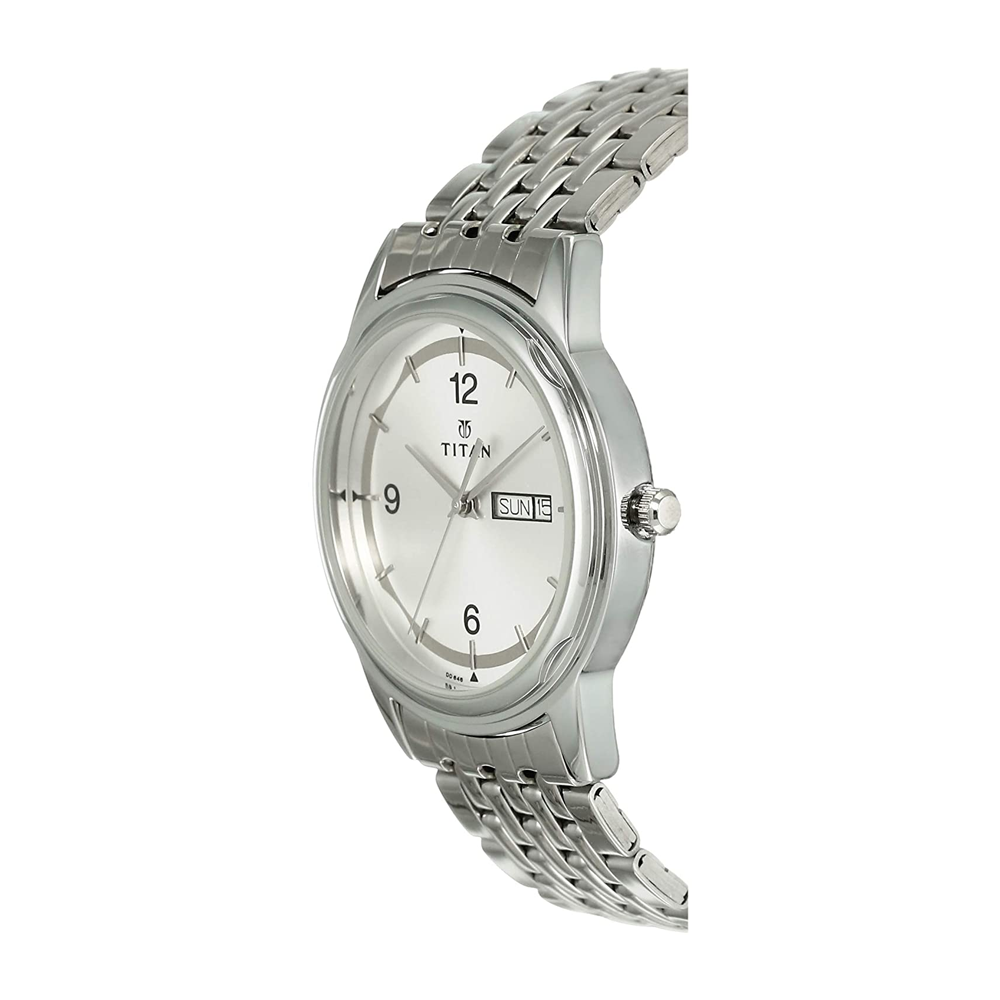 Titan Karishma Analog Silver Dial Men s Watch NK1638SM01 The Watch Factory