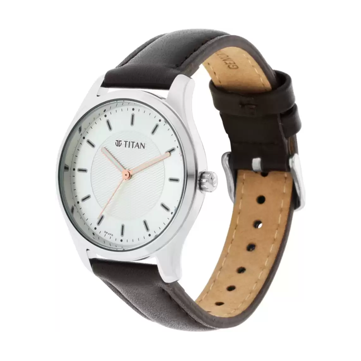 Titan Neo Analog Silver Dial Women's Watch 2639SL03