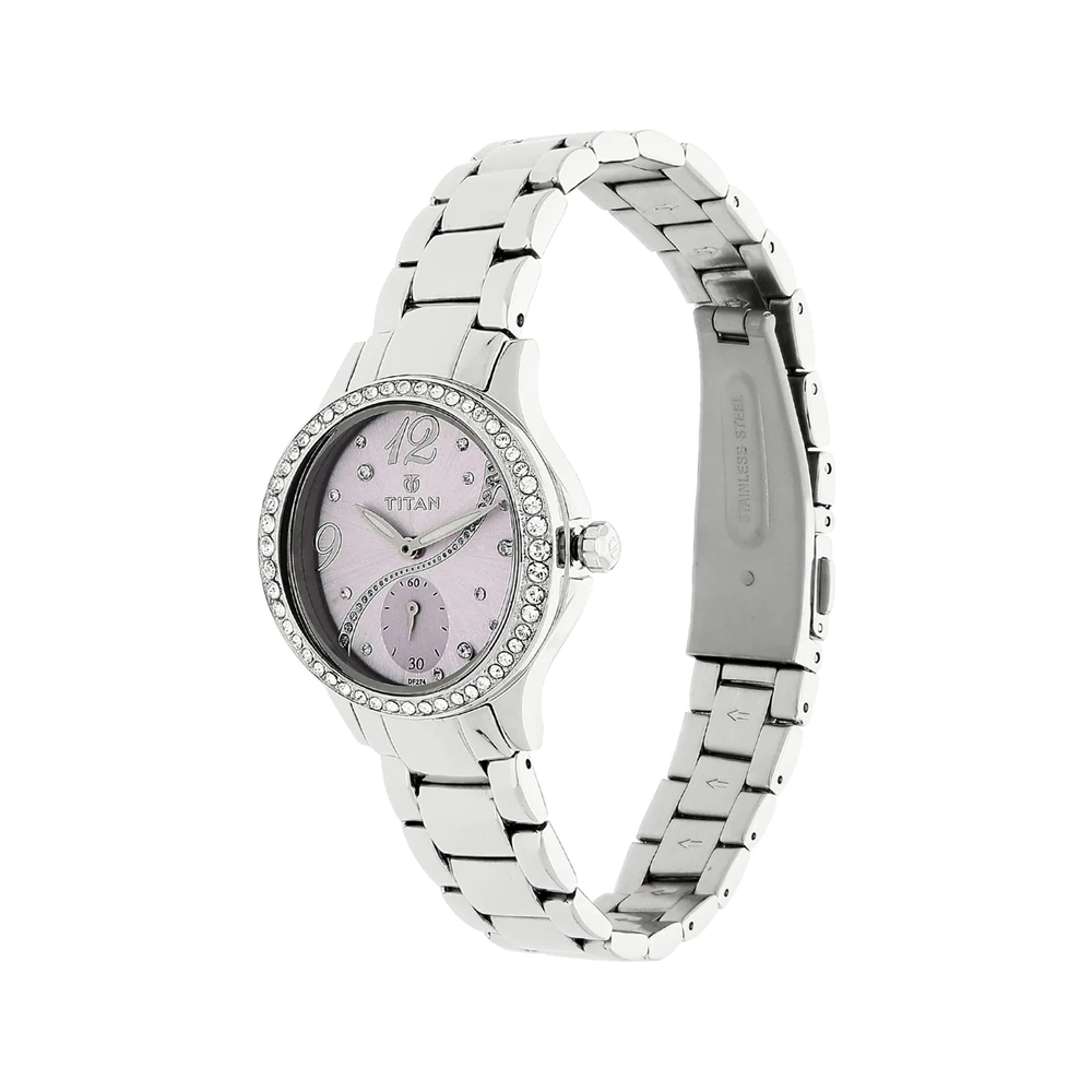 Titan 95024SM02J Analog Watch For Women