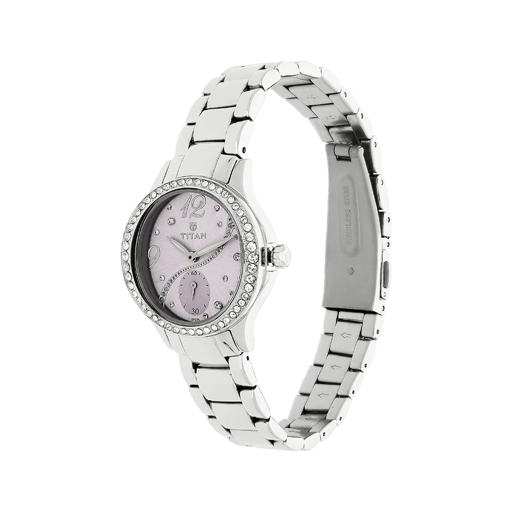 Buy Titan Silver Dial Analog Watch -NM2511WM02 online