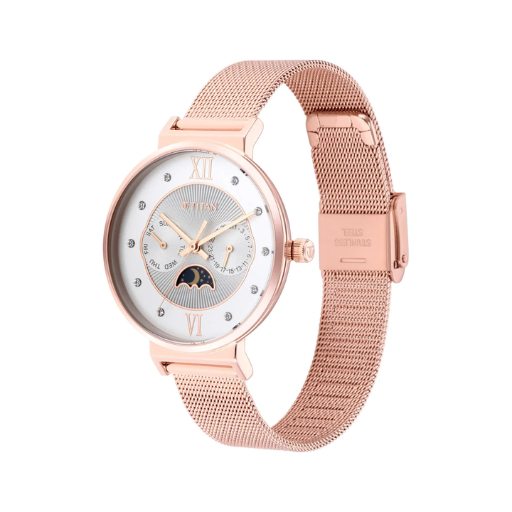 Titan 95144WM01 Slimline Analog Watch For Women
