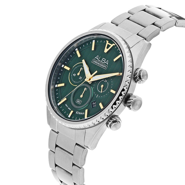AT3H85X1 Forest Green Chronograph