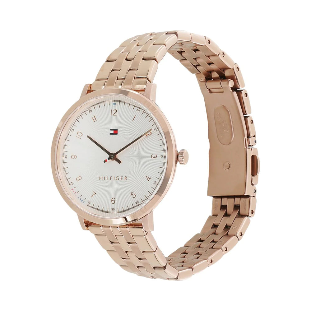 Tommy Hilfiger Quartz Analog Silver Dial Stainless Steel Strap Watch for Women