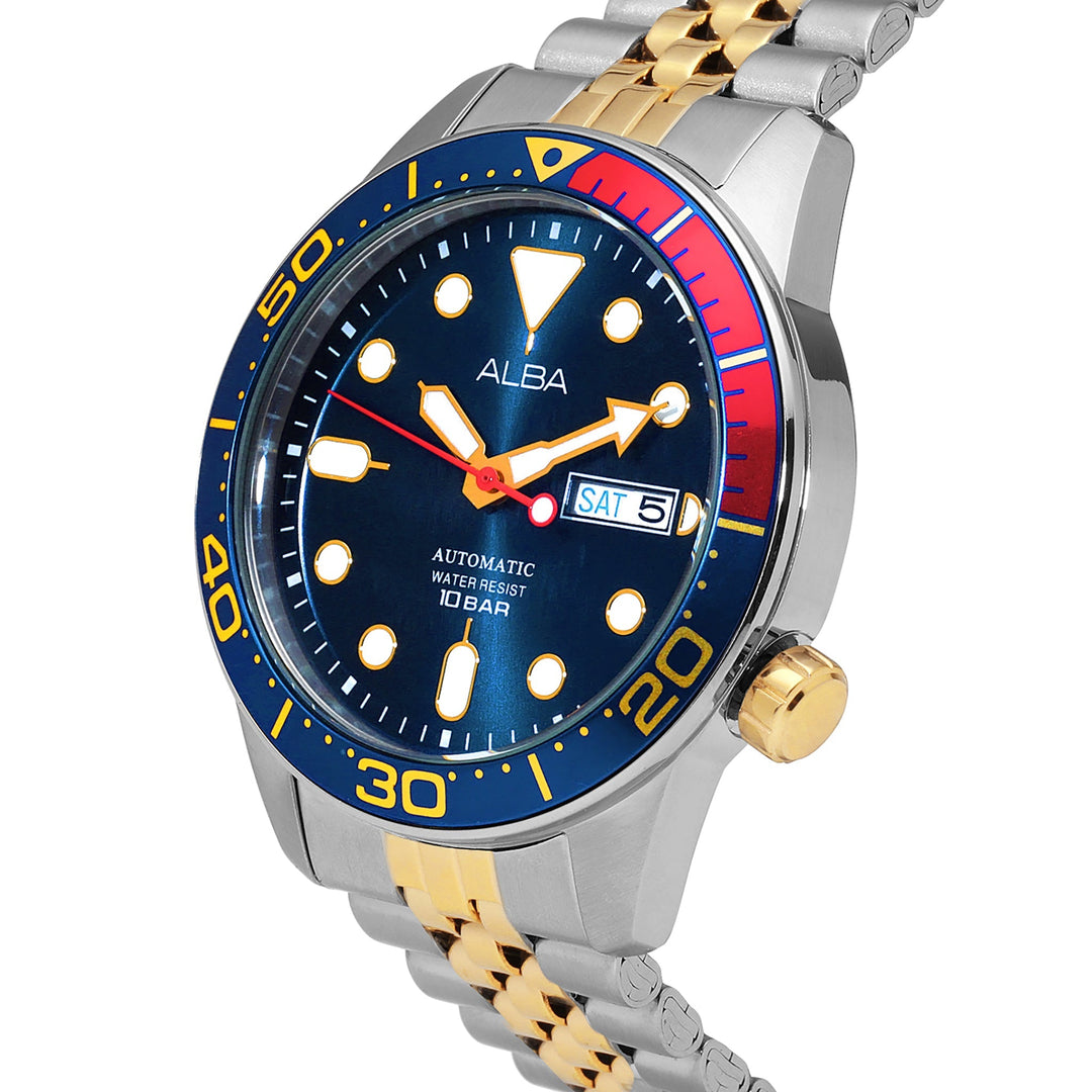 Alba AL4185X1 Blue Dial Mechanical