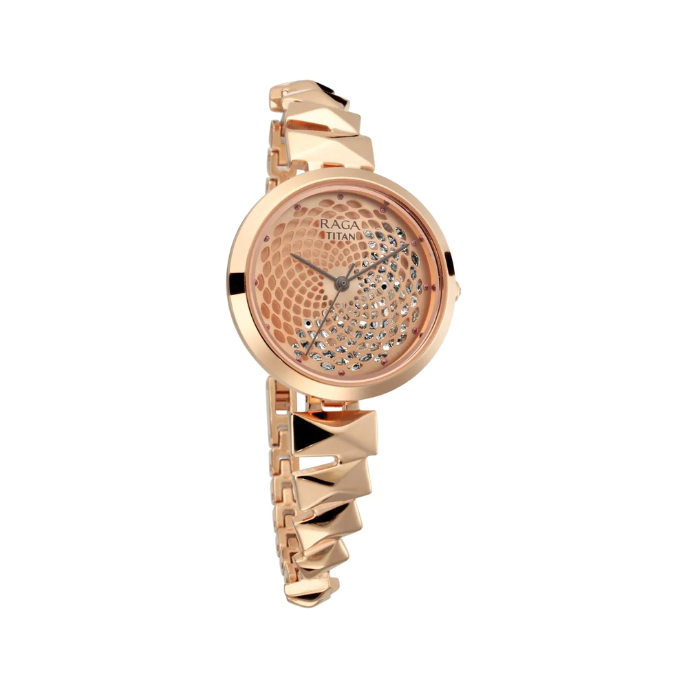 Titan NN95121WM01 Raga Facets Analog Watch For Women