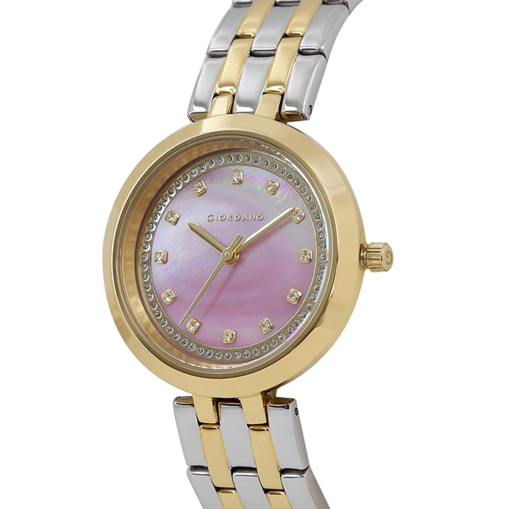 Giordano 2821-44 Analog Pink Dial Watch for Women