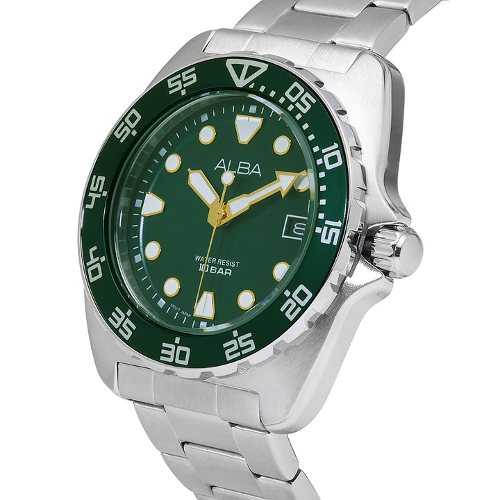 AS9M87X1 Forest Green Luminous Watch
