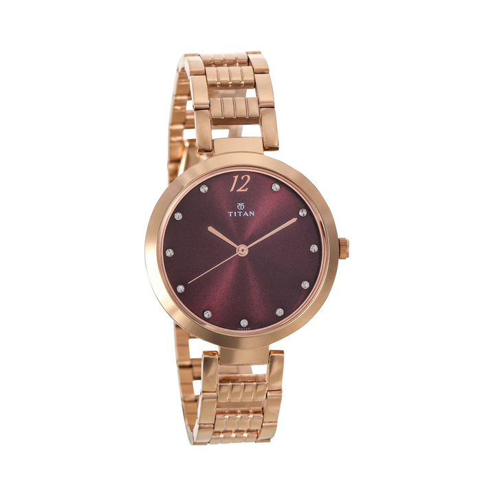 Titan Sparkle Purple Dial Analog Watch For Women NN2480WM02