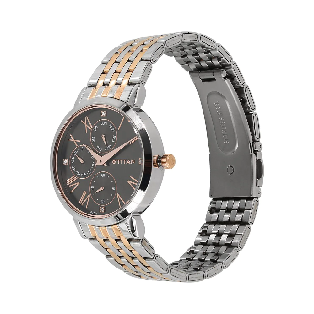 TITAN Workwear Anthracite Dial Women's Watch NP2569KM03