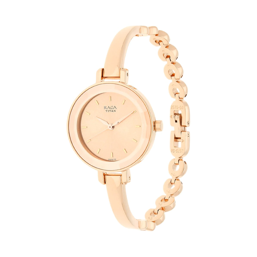 TITAN Raga Viva Rose Gold Dial Women's Watch NP2575WM01