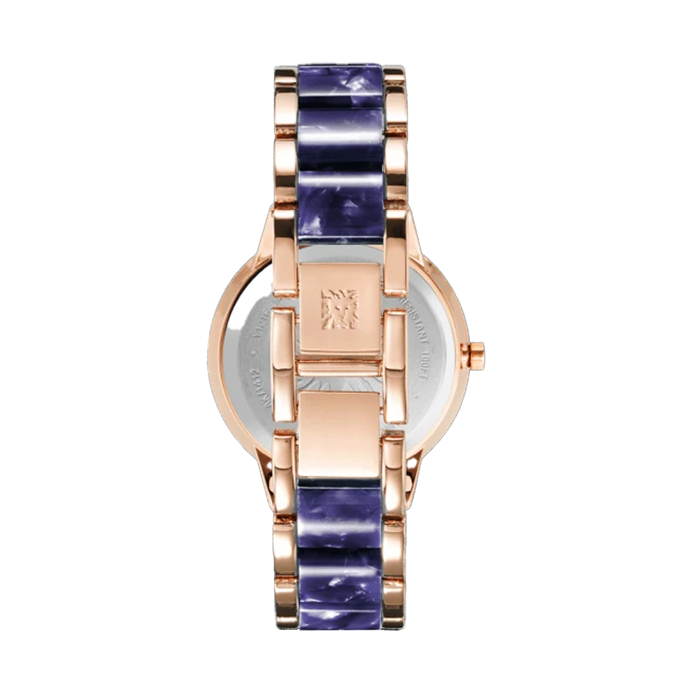ANNE KLEIN AK1412NVRG Trend Acrylic Watch for Women The Watch