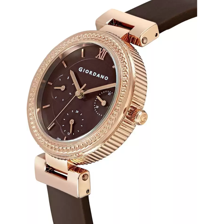 Giordano Multifunctional brown Dial Women's Watch  2937-04