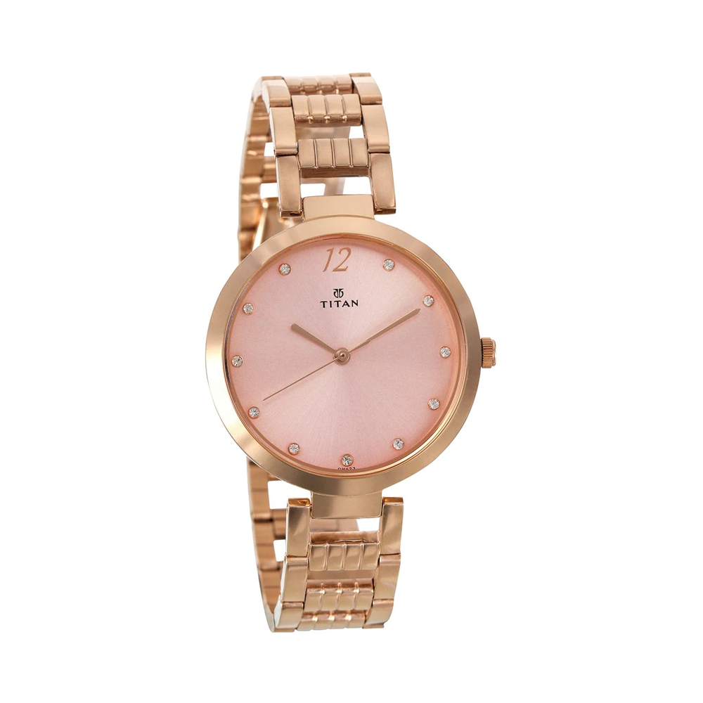 Titan Sparkle Pink Dial Analog Watch For Women NP2480WM03