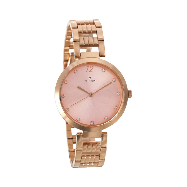 Titan Sparkle Pink Dial Analog Watch For Women NP2480WM03