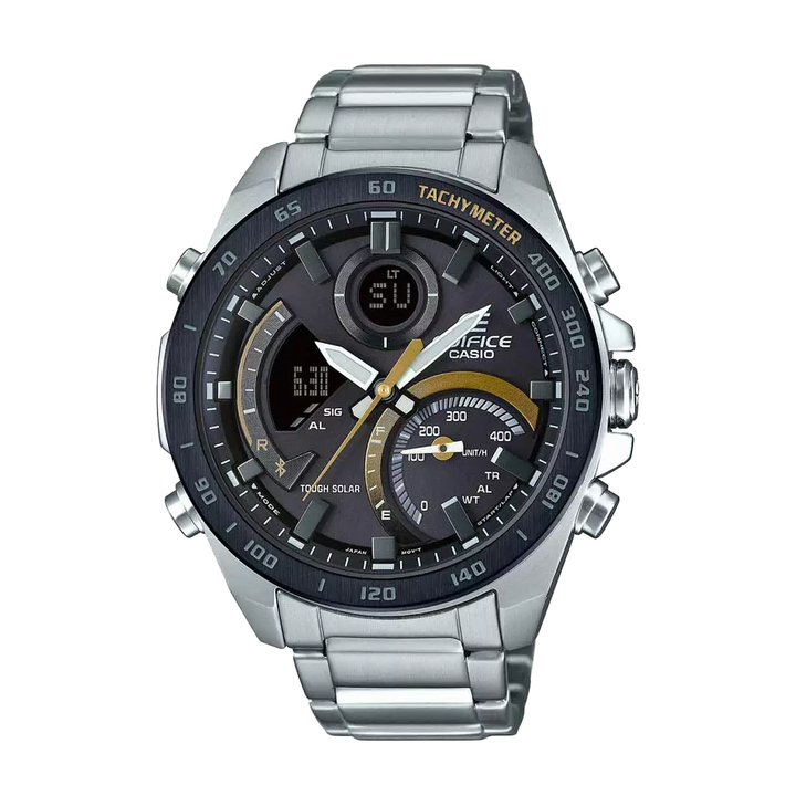 Casio EDIFICE Analog-Digital Black Dial Men's Watch-ECB-900DB-1CDR (EX514)