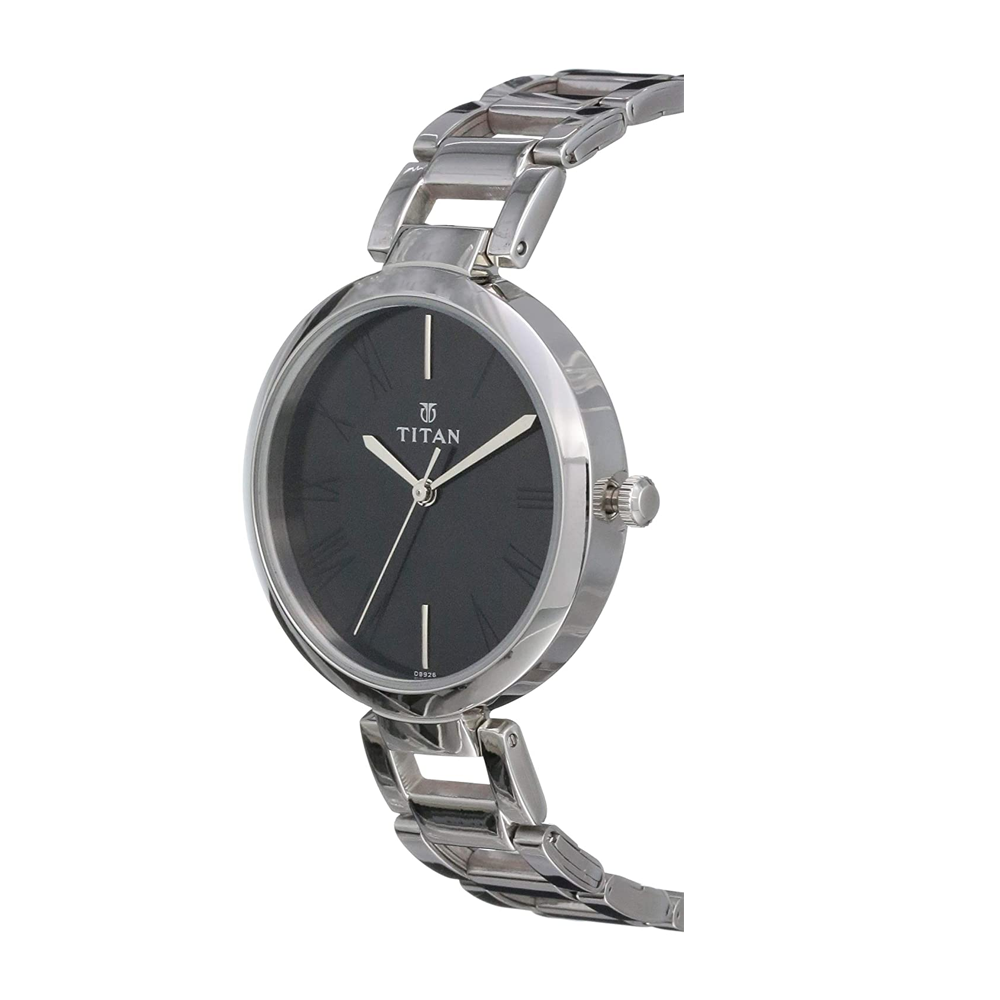 Titan youth analog black dial women's watch sale