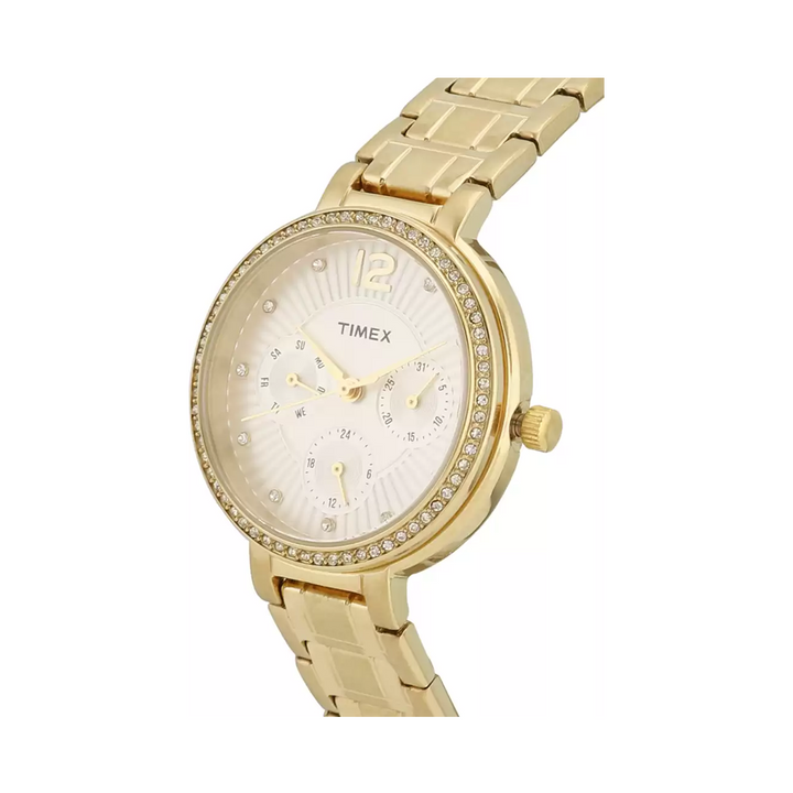 Timex E Class White Dial Women's Watch -TWEL11901