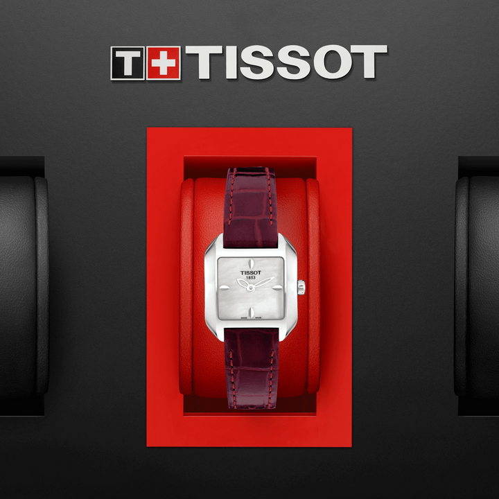 Tissot T-Wave Mother of Pearl Dial Ladies Watch T02126571