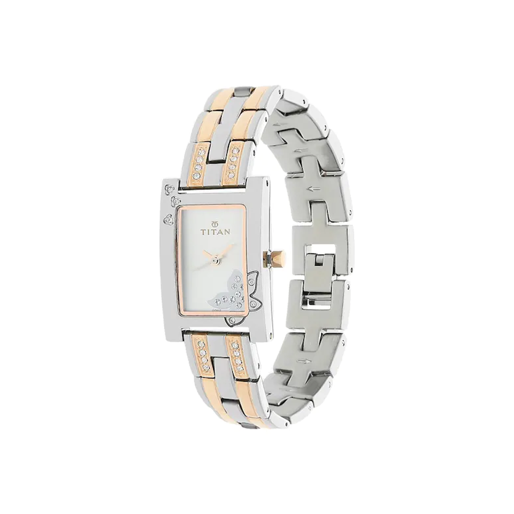 Titan Purple analog Silver Dial Women s Watch NK9716KM01 The