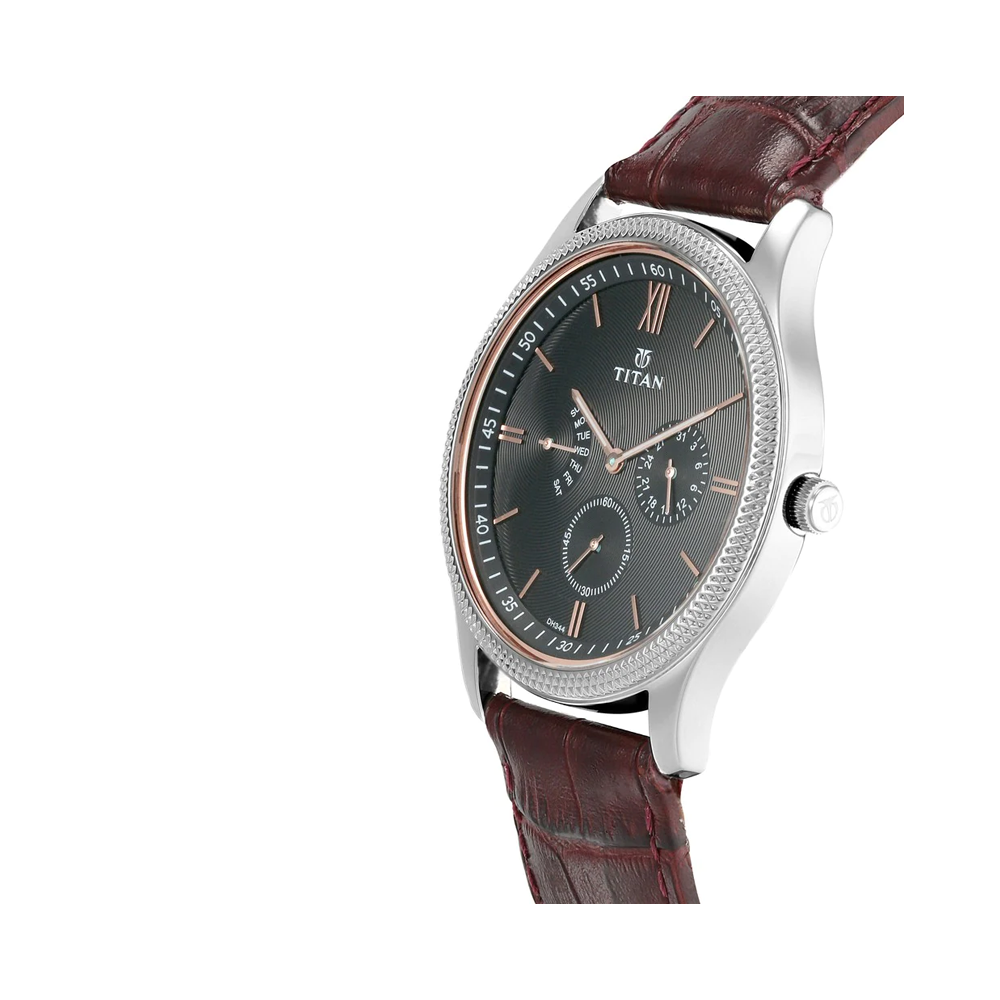 Titan NL1768SL04 Retrograde Analog Watch For Men