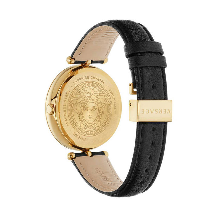 Versace VCO020017 Palazzo Empire - 39mm Analog Black Dial Ladies Watch