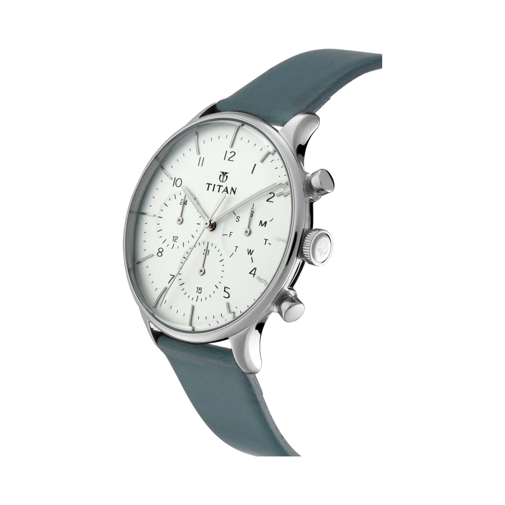 Titan NN90102SL03 On Trend White Dial Analog Watch For Men