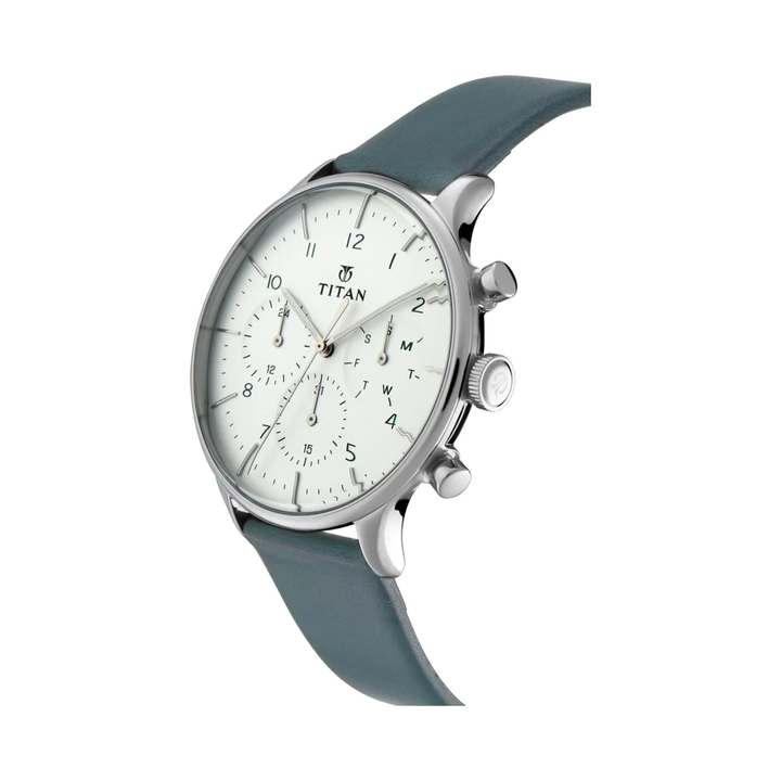 Titan NN90102SL03 On Trend White Dial Analog Watch For Men