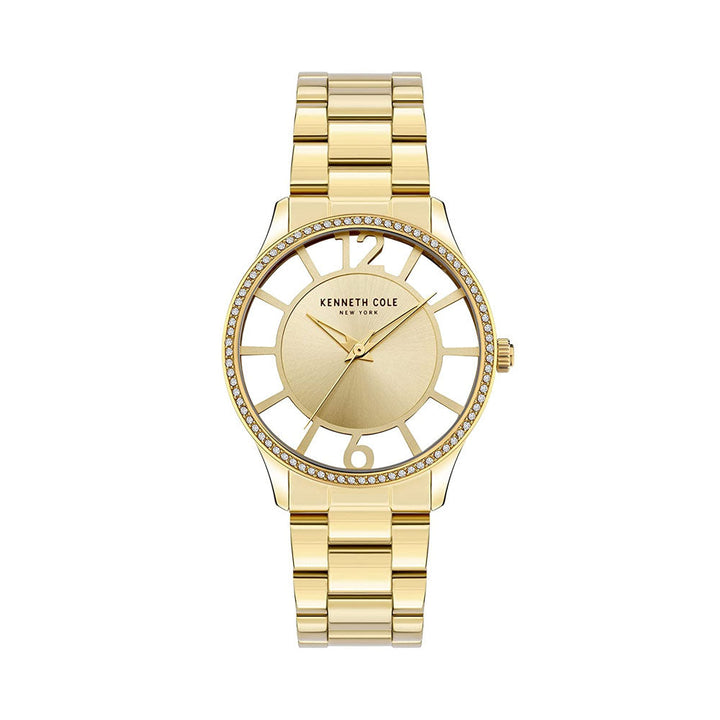 Kenneth Cole Analog Gold Dial Women's Watch-KCWLG2105602LD