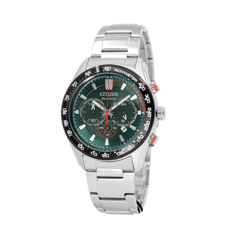 CITIZEN ECO-DRIVE GENTS WATCH GREEN DIAL - CA4486-82X