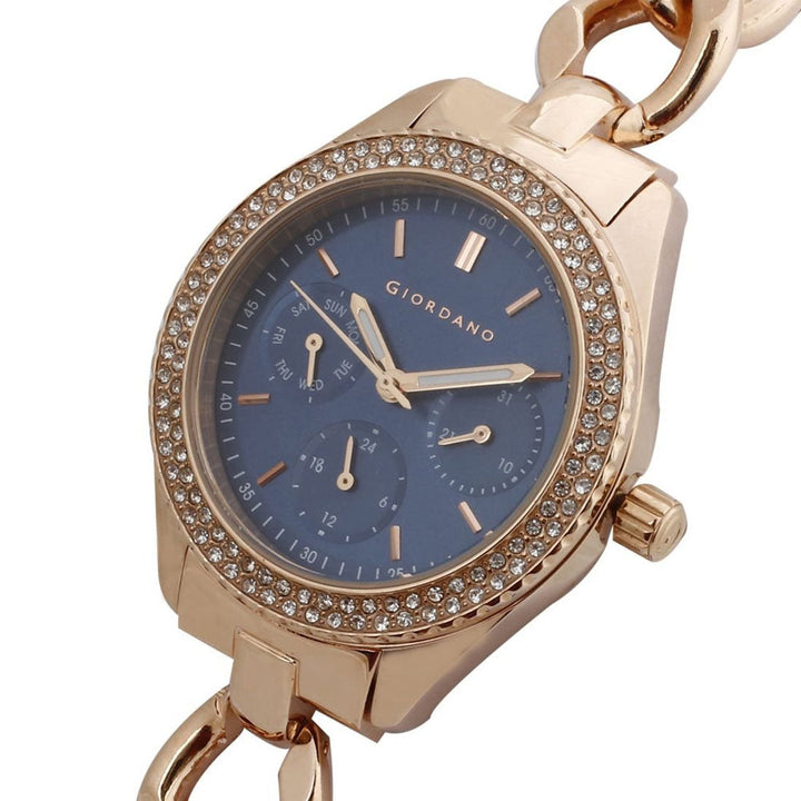 Giordano Analog Blue Dial Women's Watch -2884-55