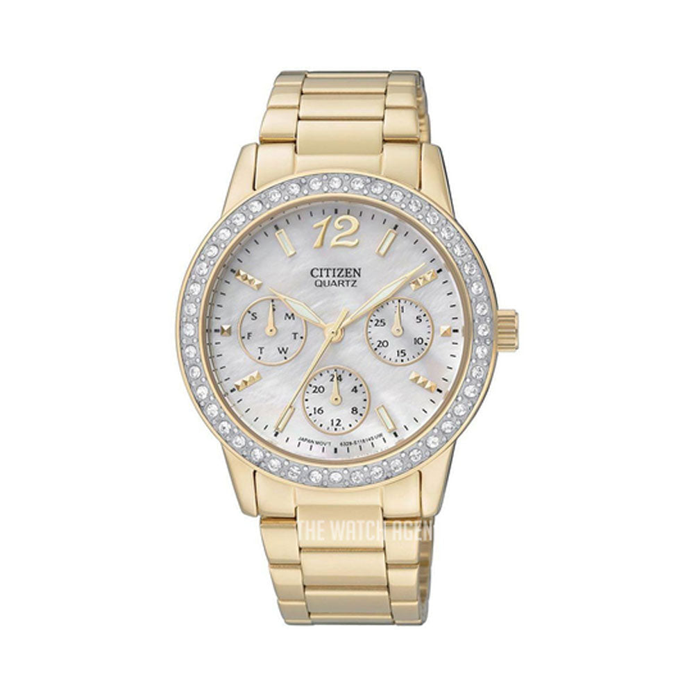 Citizen Analog Mother of Pearl Dial Women's Watch-ED8092-58D