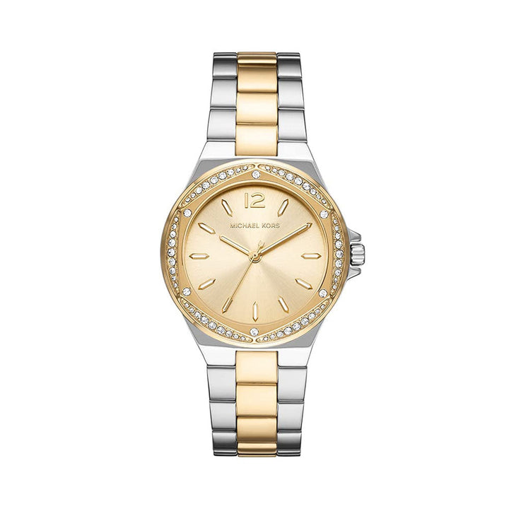 Michael Kors Lennox Analog Gold Dial Women's Watch-MK6988
