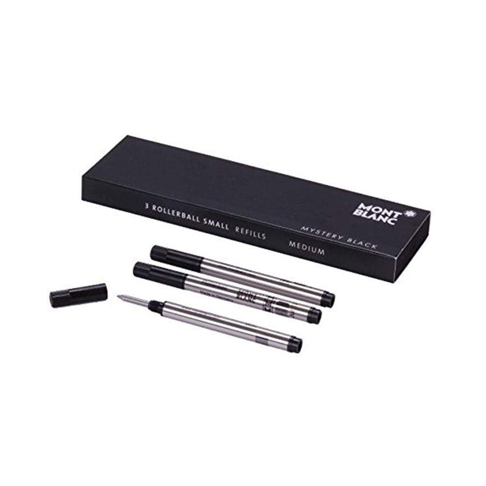 Mont Blanc 107323 Rollerball Refill, Small M, 3X1, Mystery Black