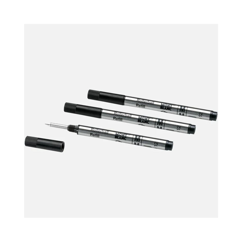 Mont Blanc 107323 Rollerball Refill, Small M, 3X1, Mystery Black