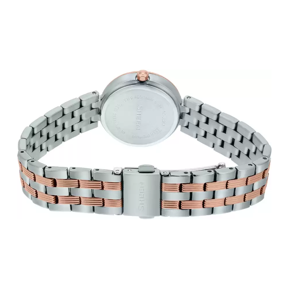 Casio Sheen Analog Rose Gold Dial Women's Watch-SH227