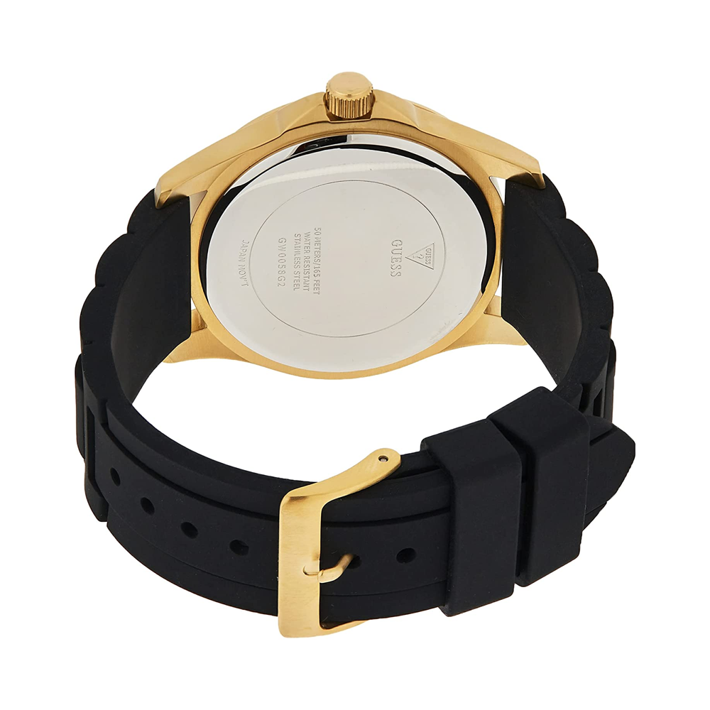 GUESS Mens Black Gold Tone Multi-function Watch - GW0048G2 | GUESS Watches  US
