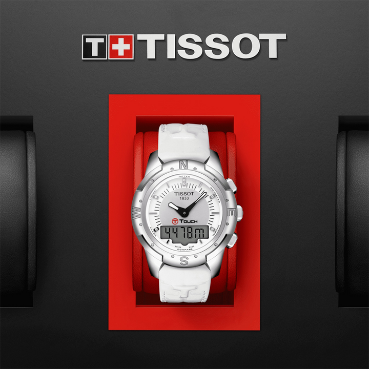 Tissot T-Touch II T0472204608600 Silver Dial Titanium Women Watch