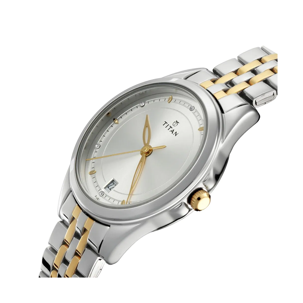 Titan Bandhan Analog Silver Dial Unisex Watch NP17742565BM01