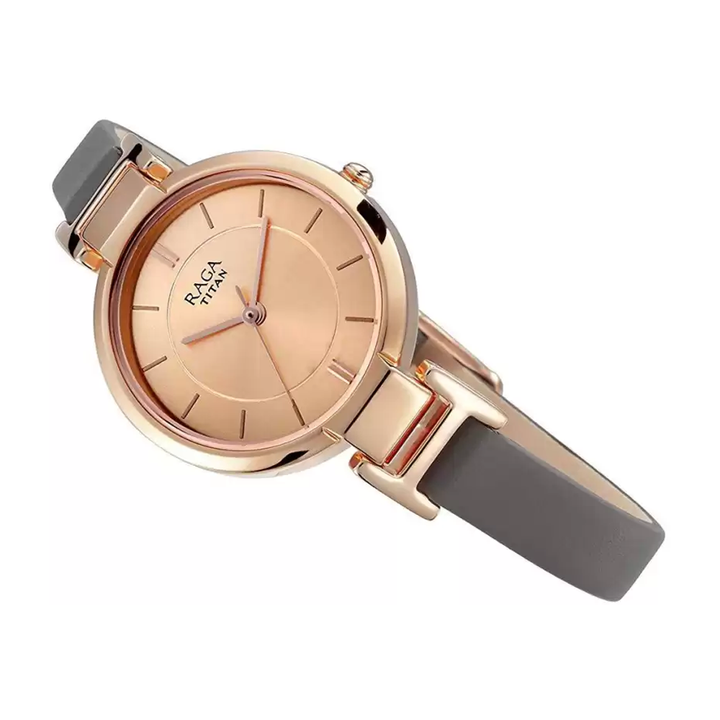 Titan Raga Viva Analog Rose Gold Dial Women's Watch 2608WL01