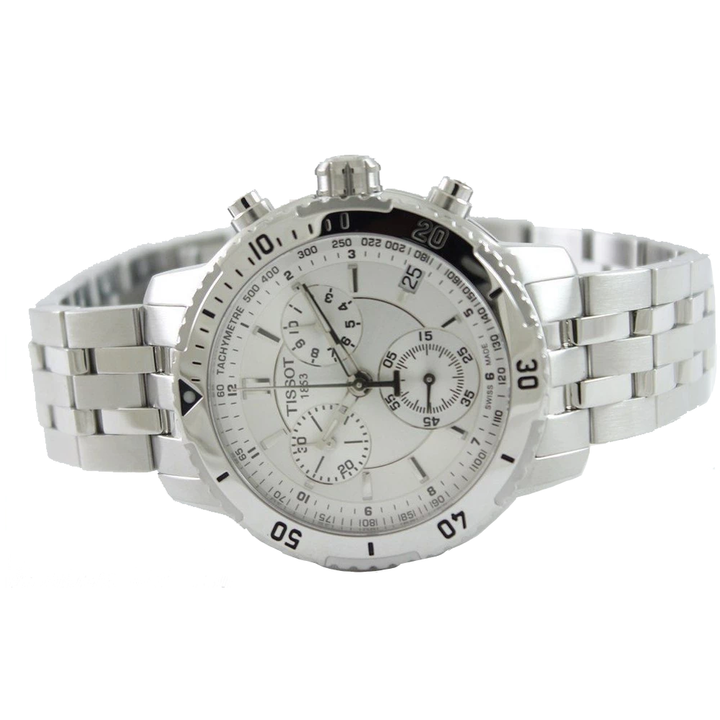 Tissot T0674171103100 PRS 200 Silver Chronograph Dial Men's Watch