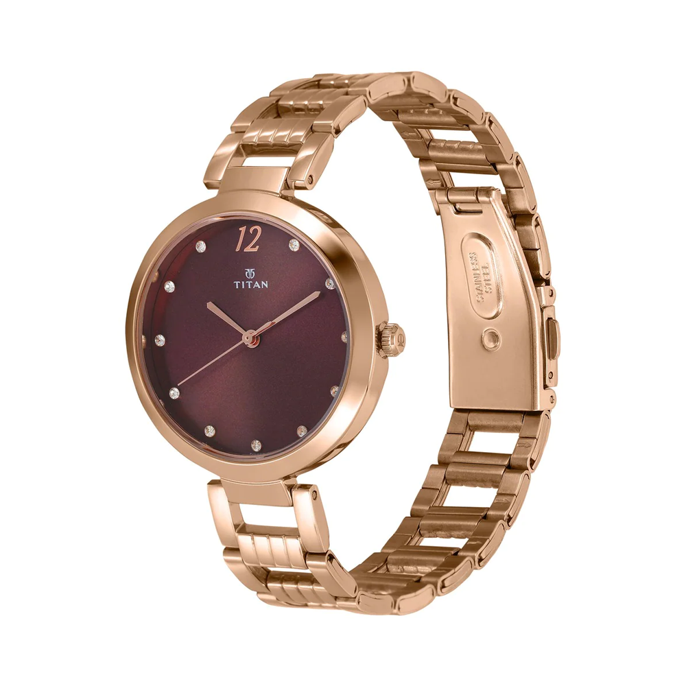 Titan Sparkle Purple Dial Analog Watch for Women NN2480WM02